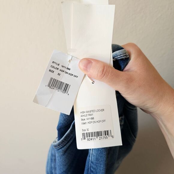 NWT MOTHER Looker Ankle Fray sz 32 - Picture 7 of 12